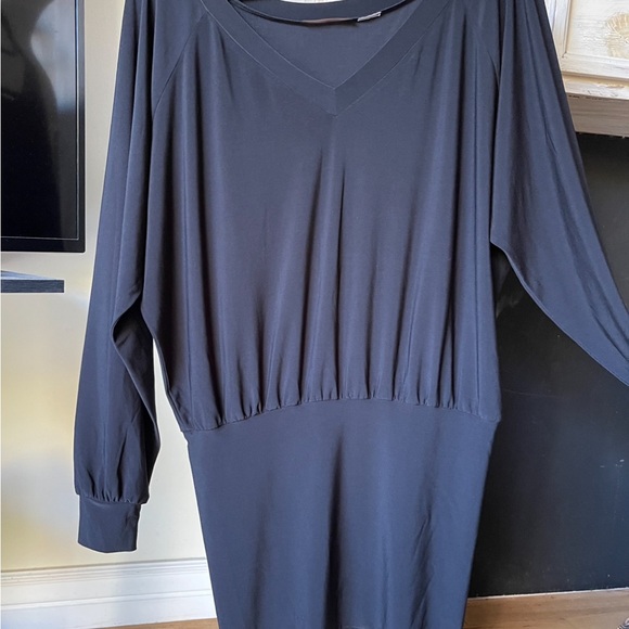 REVERSIBLE V-Neck/Scoop PERFECT For Those Days One Feels Pudgy! Forgiving, Black - Picture 5 of 5